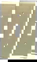 Wall Plates; Wall Plate Type: Switch Plates ; Wall Plate Configuration: Toggle Switch ; Shape: Rectangle ; Wall Plate Size: Standard ; Number of Gangs: 1; 1 ; Overall Width (Decimal Inch): 2-3/4